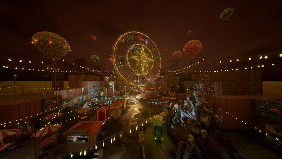 Amusement park ID simulation environment