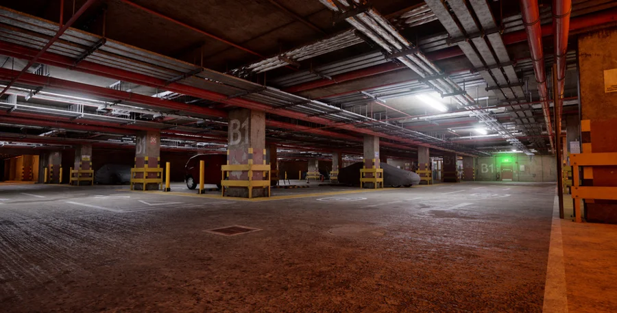 Parking lot OOD simulation environment