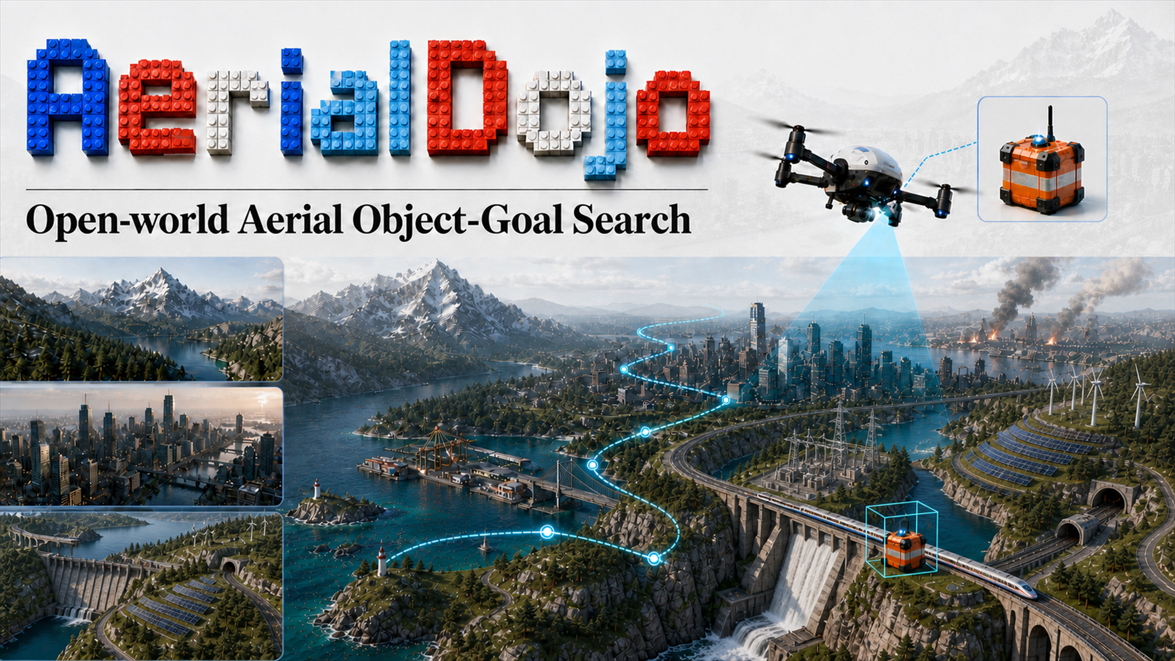 Multi-modal UAV simulation scenes and environmental attributes